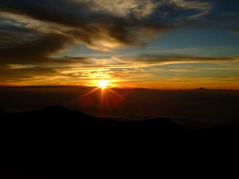 燕岳の夕焼け(2008年回想⑩-2)