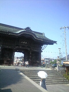 あの町 この町 虹色めぐり 長野の町から 善光寺仁王門長野市