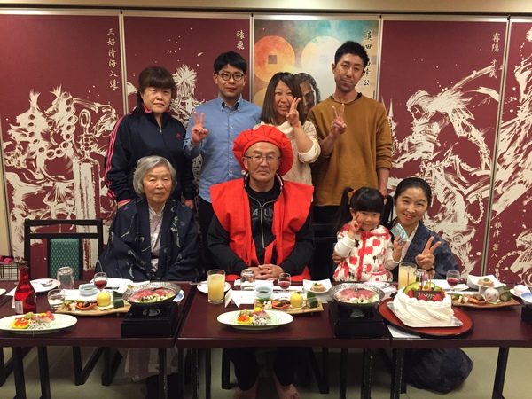 最年少の常連さん 還暦のお祝いに! 最年少の常連さん 還暦のお祝いに!