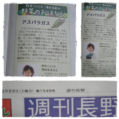 連載スタート「野菜のおはなし」 連載スタート「野菜のおはなし」