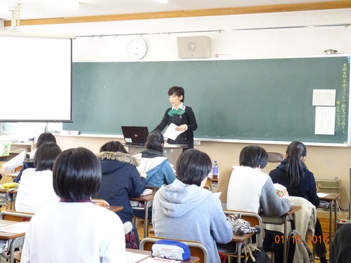 【講演】 母校(高校)にて「野菜ソムリエ」職業講話 【講演】 母校(高校)にて「野菜ソムリエ」職業講話