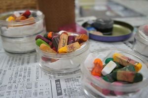 初体験!チョークアート♪