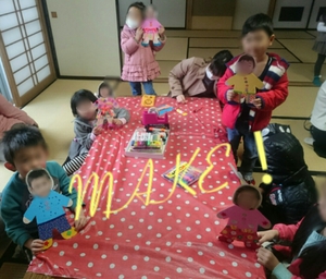 園児さん向け工作クラスMAKE!は、顔写真入りの? 園児さん向け工作クラスMAKE!は、顔写真入りの?