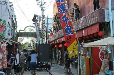 映画「青天の霹靂」ロケ地 上田市 本町 映画「青天の霹靂」ロケ地 上田市 本町