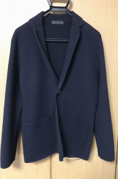 ユニクロ ウールブレンドニットジャケット ユニクロ ウールブレンドニットジャケット