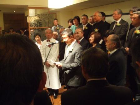 熊谷喜八さん「卓越技能章　現代の名工」等受賞パーティーに出席