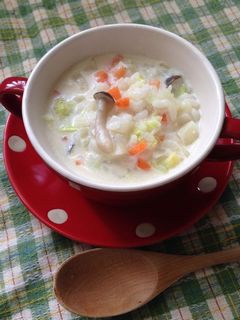 残りご飯活用☆野菜いっぱいリゾット♪ 残りご飯活用☆野菜いっぱいリゾット♪