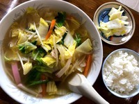 浜一食堂 「半チャンラーメン」@長野市篠ノ井