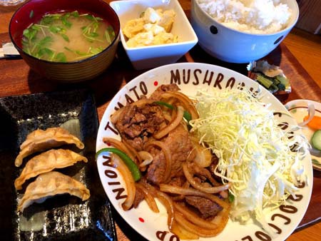 げんき食堂 @須坂市 「牛カルビ焼き定食 690円」