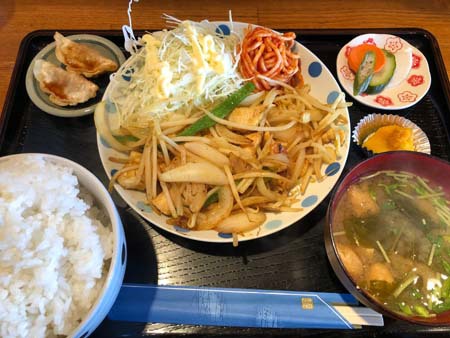 げんき食堂「鶏ちゃん焼肉定食」 @須坂市