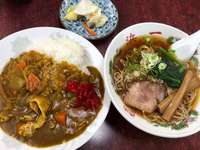浜一食堂 「半チャンラーメン」@長野市篠ノ井