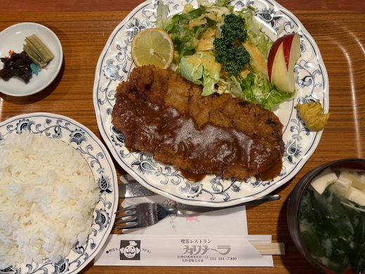 カリメーラ「ビーフカツ定食」@長野市西和田