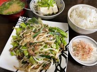 「限定★野菜炒め定食」麺屋Ossan@長野市稲里町
