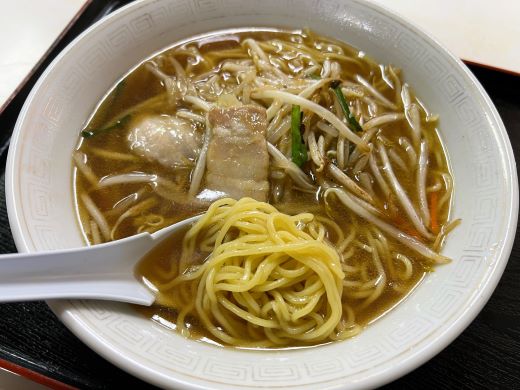 食堂美里「もやしラーメン」@中野市草間