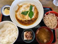 松葉屋そば店「和風おろしハンバーグ定食」@須坂市常盤町