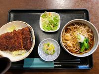 そば処 松屋「ミニかつ丼ミニそばセット」@須坂市上中町