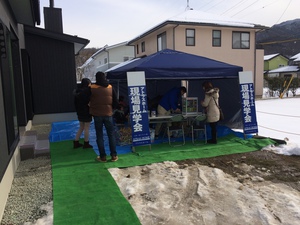 今日は完成現場見学会の初日！！
