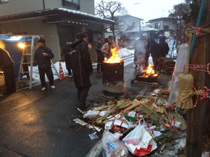 地区の道祖神祭り
