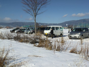 雪かき作業で、汗だく！！