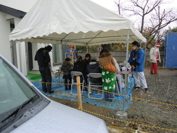 今日は、完成見学会、初日!!