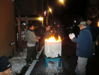私の地区の「道祖神祭」