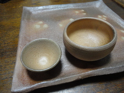 枝哲窯の焼き締め