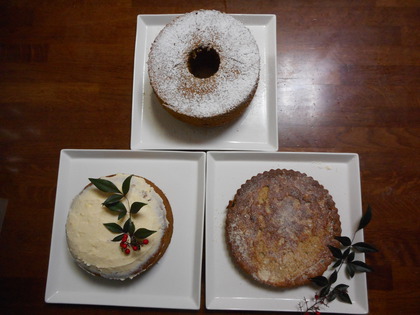 ケーキ3種