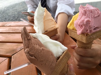 アイスで「お疲れ～」