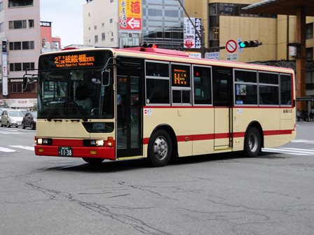 1138、長電バス、エアロスター、長野駅