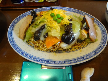 開花亭さんの焼きそば。