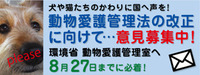【環境省動物取扱業の適正化のパブコメ期限迫る】