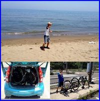 子どもと日本海ポタリング～♪