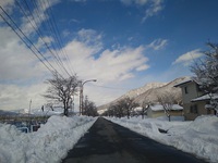 中野市内の雪