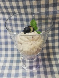 ブルーベリーの簡単ムース