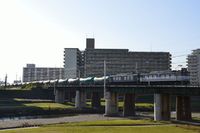 矢田川を渡る34号機