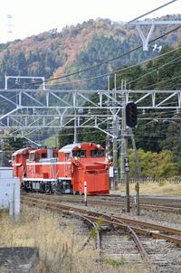 ラッセル車　柏原駅へ入構