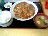 さくら家でしょうが焼き定食