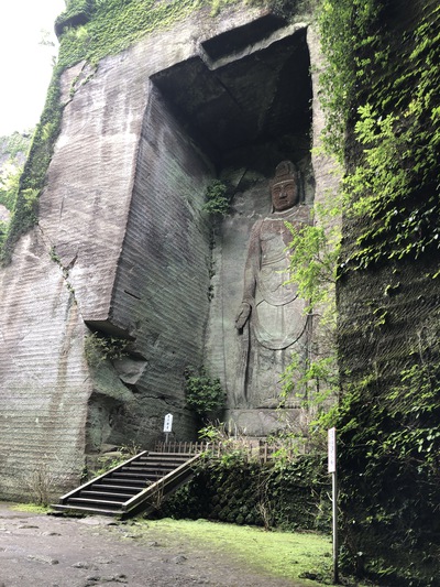 鋸山 日本寺 東口より