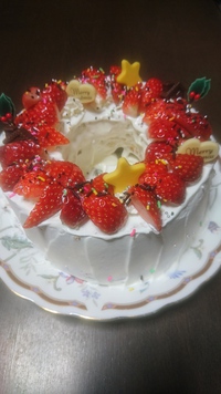 X'masシフォンケーキ☆