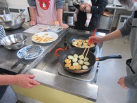 ２月１３日　塩尻東公民館　手作りオヤツ教室　ぽてっとお好み焼き