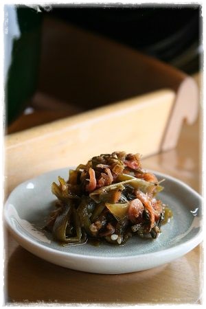 ストウブでおねぎの佃煮