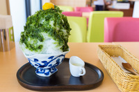 お茶元みはら胡蝶庵で濃厚抹茶の特製かき氷を食べる 2015/07/19 07:51:10