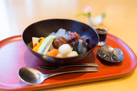 かんてんぱぱカフェであんみつ