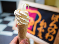 ぱんのわで夏限定のソフトクリームを食べる 2015/08/08 06:25:51