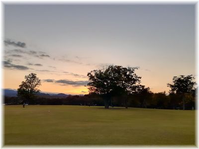 夕暮れの公園