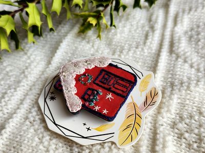 刺繍ブローチの委託販売開始