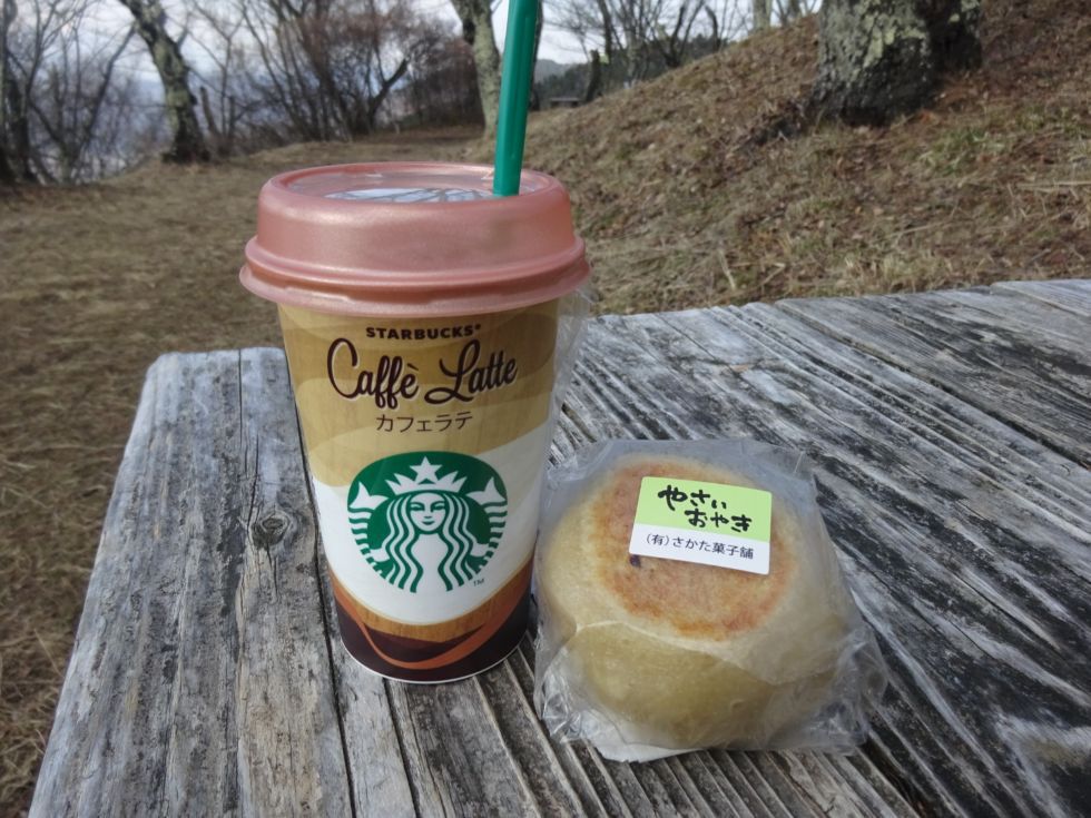 福寿草満開　光城山山頂直下に咲き乱れる満開の福寿草＆さかたのおやき＆STARBUCKSカフェラテ　＠安曇野市グルメ