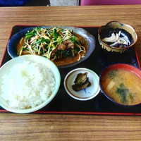 やばね食堂　レバニラ定食　＠長野市安茂里大盛りランチグルメ