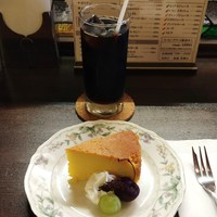 純喫茶 ピーナッツ　かぼちゃプリン＆アイスコーヒー　＠北松本駅前スイ―ツグルメ