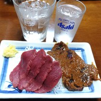 富士亭ろばた　名物馬刺の味噌漬け＆ジャンボ肉汁じゅわ～餃子で一杯　＠松本市居酒屋グルメ